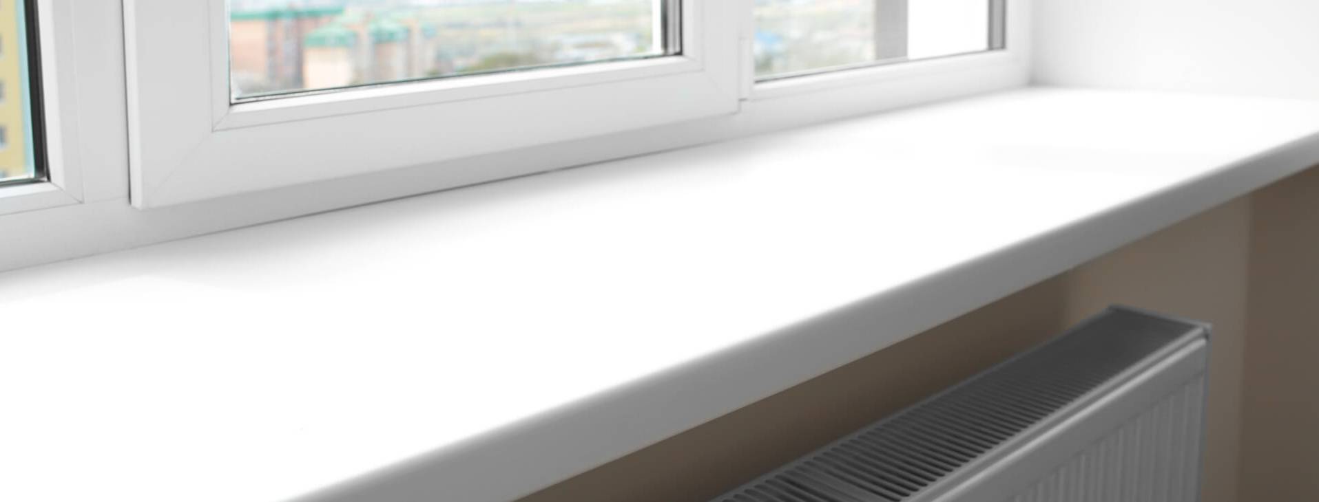 Установка пластиковых подоконников