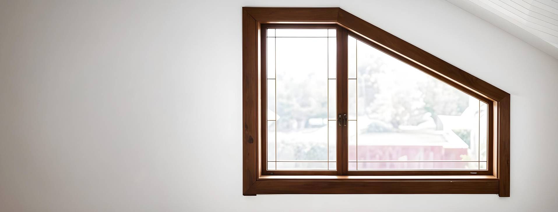 Установка трапециевидных окон