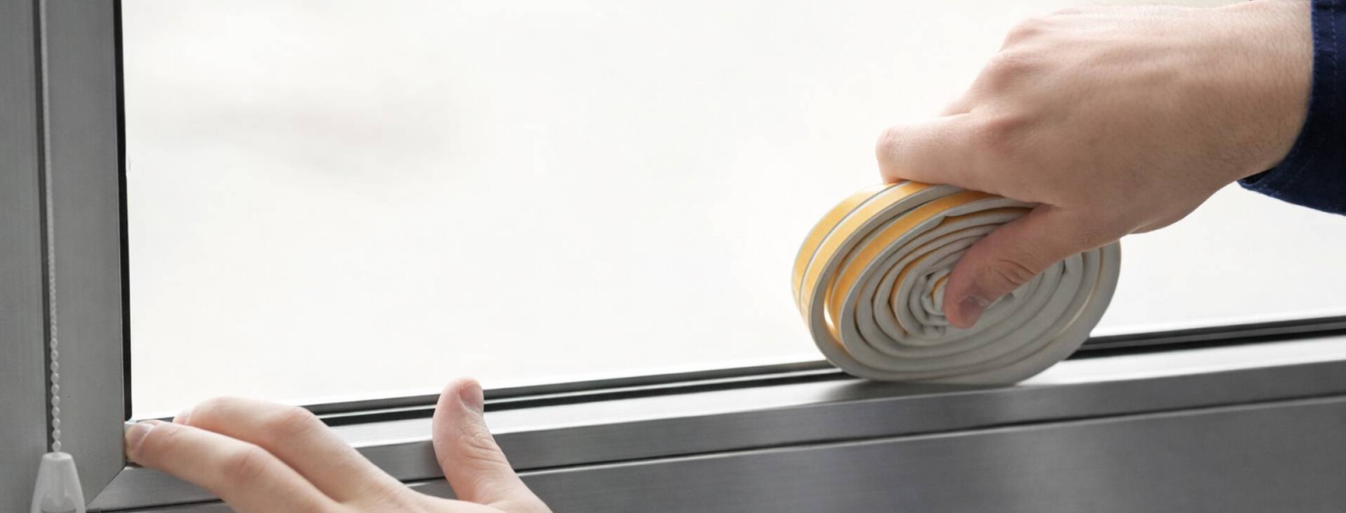 Замена уплотнителя на алюминиевых окнах